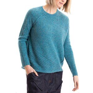 Paychi Guh Abstract Cable Knit Cashmere Sweater in Blue, Size Small